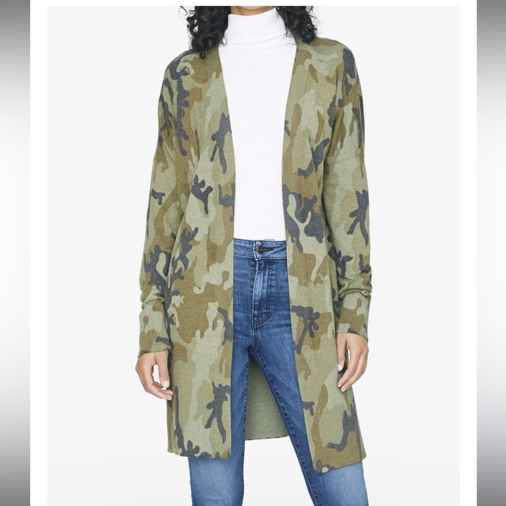 Sanctuary camo long cardigan size M